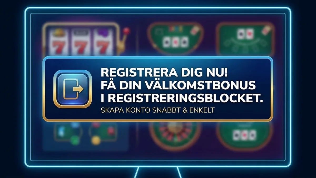 Registrera dig med bonus